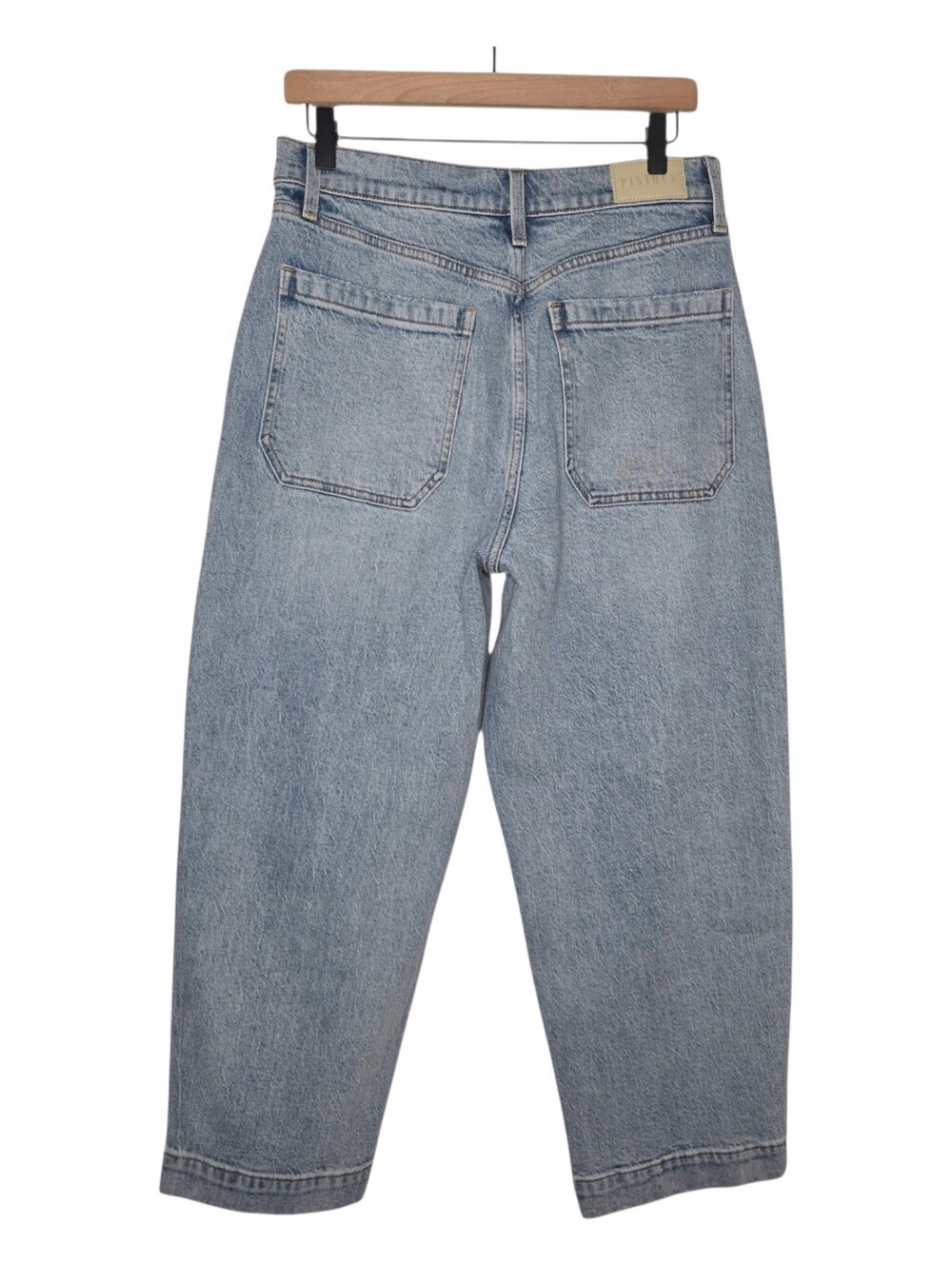 Pistola Womens Provence Wash Turner Super High Rise Crop Barrel Denim Jeans 30 - Picture 3 of 11